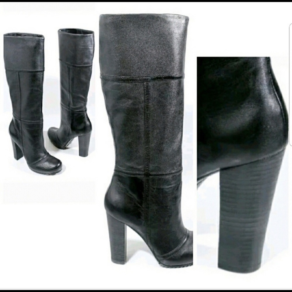 Luca Stefani Black knee-high boots